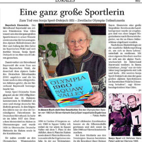 Sonja-Sperl-Dolejsch-Zeitungsbericht