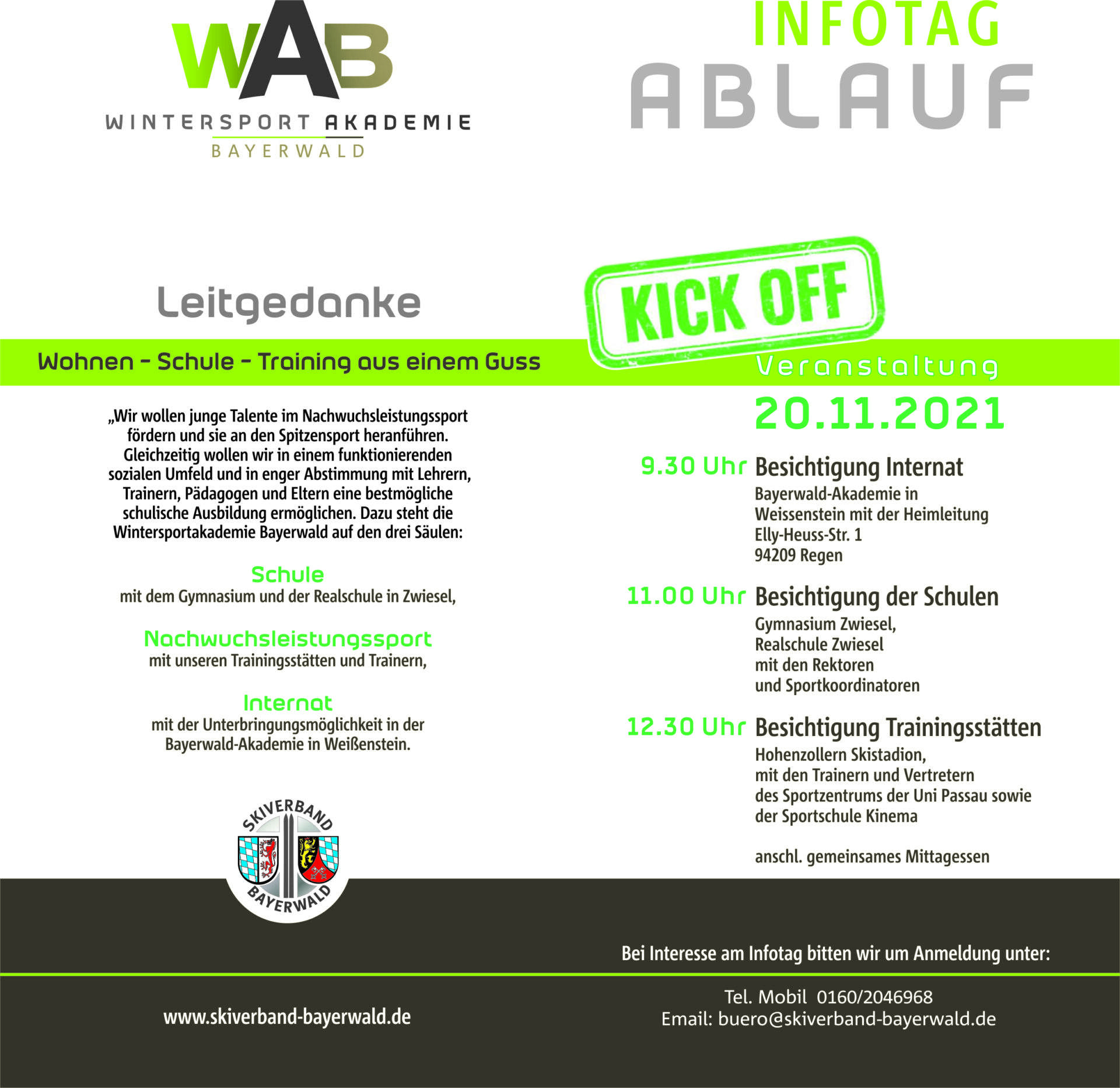 WAB Skiakademie Bayerwald Kick Off