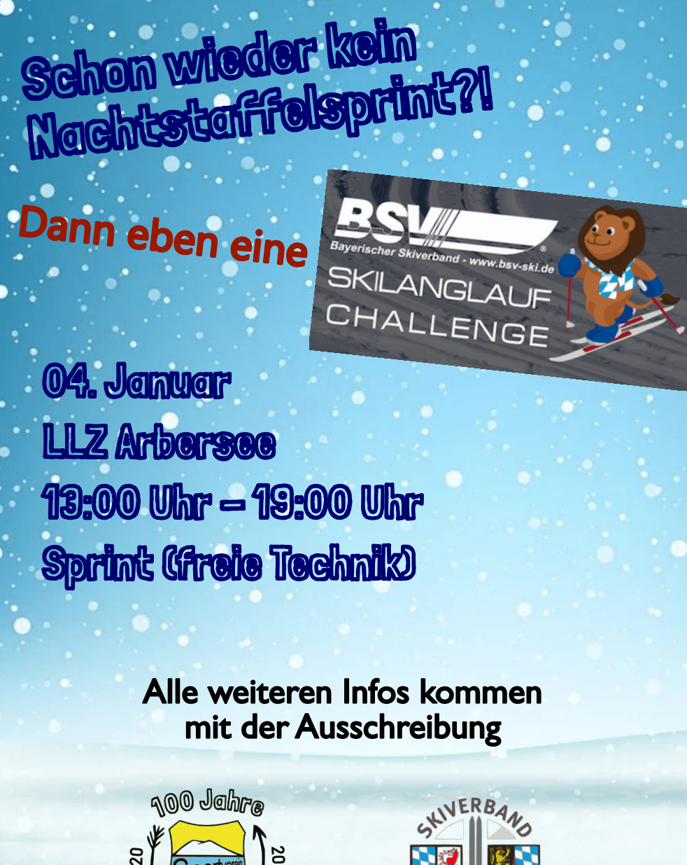 ABGESAGT!!! BSV Skilanglauf Sprint Challange