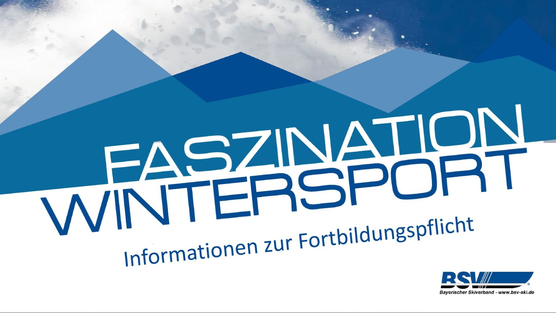 Einladung zur Informationsveranstaltung  Fortbildungspflicht laut DSV-Ausbildungskonzeption