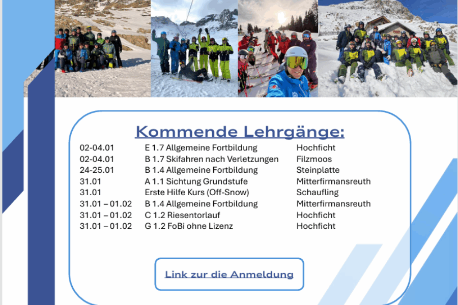 Dezember Newsletter Lehrteam Alpin
